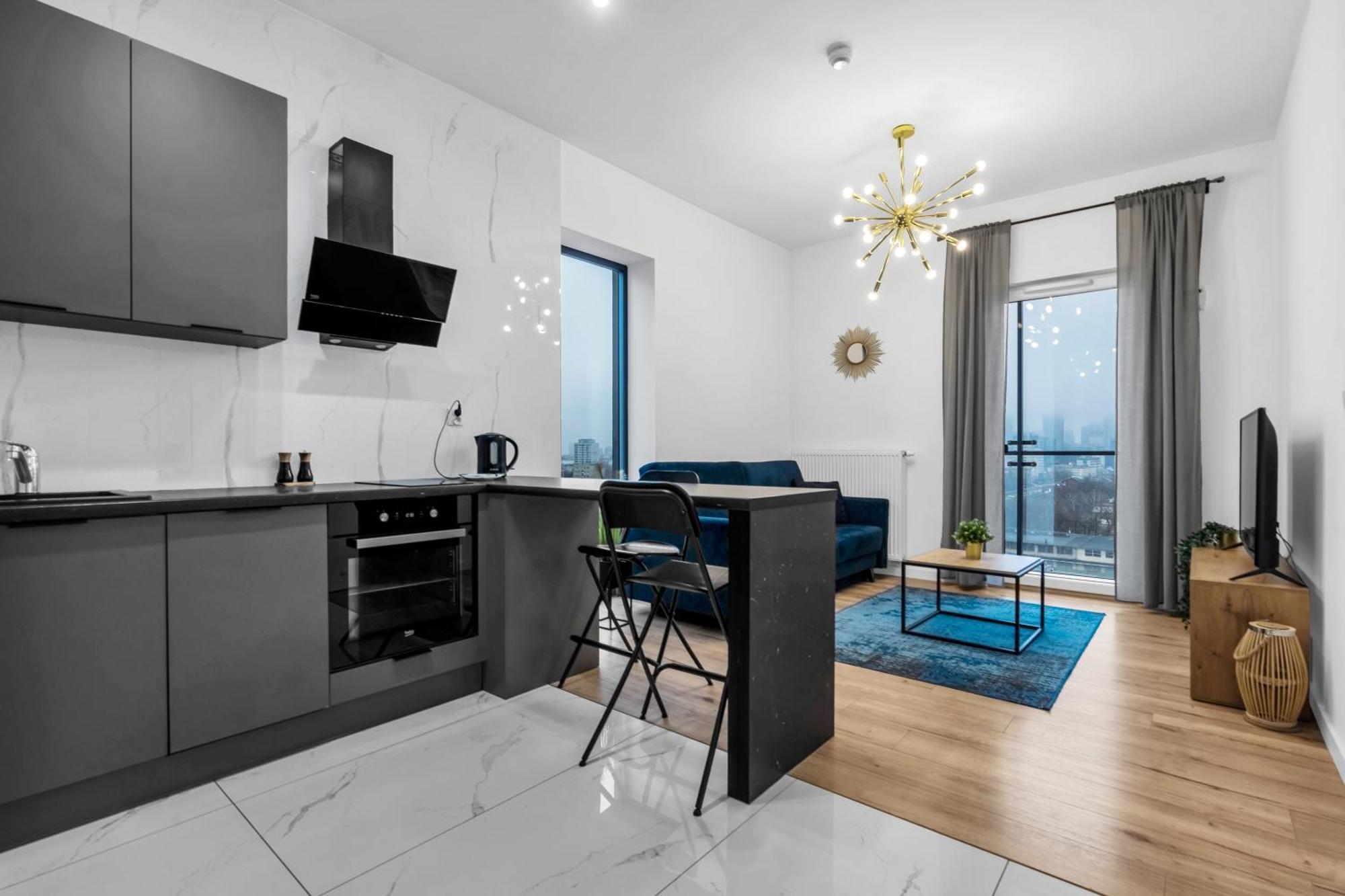 Warsaw Business Apartments - Air Conditioning, 10Th Floor, City View, Balcony - By Rentujemy Buitenkant foto